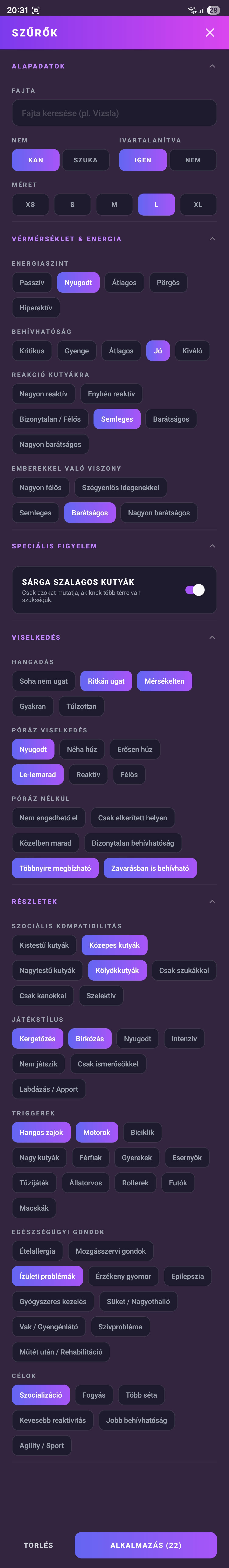 Precíziós szűrő